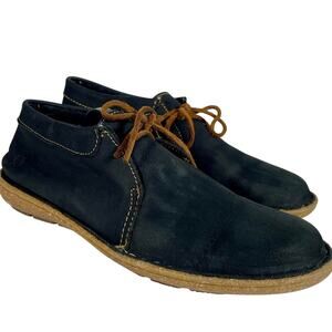 Born Nuala Black Nubuck Leather Mocassion Bootie Earthy Hippie Womens Size 10